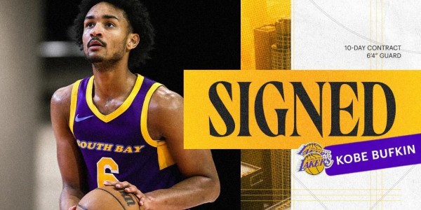 kaiyun体育网-科比来了！官方：湖人与科比-巴夫金签下10天短合同，后者穿18号